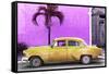 Cuba Fuerte Collection - Beautiful Retro Golden Car-Philippe Hugonnard-Framed Stretched Canvas