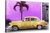 Cuba Fuerte Collection - Beautiful Retro Golden Car-Philippe Hugonnard-Stretched Canvas