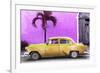 Cuba Fuerte Collection - Beautiful Retro Golden Car-Philippe Hugonnard-Framed Photographic Print