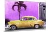 Cuba Fuerte Collection - Beautiful Retro Golden Car-Philippe Hugonnard-Mounted Photographic Print