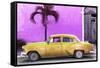 Cuba Fuerte Collection - Beautiful Retro Golden Car-Philippe Hugonnard-Framed Stretched Canvas