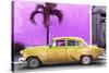 Cuba Fuerte Collection - Beautiful Retro Golden Car-Philippe Hugonnard-Stretched Canvas