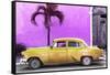 Cuba Fuerte Collection - Beautiful Retro Golden Car-Philippe Hugonnard-Framed Stretched Canvas