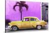 Cuba Fuerte Collection - Beautiful Retro Golden Car-Philippe Hugonnard-Stretched Canvas