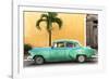 Cuba Fuerte Collection - Beautiful Retro Green Car-Philippe Hugonnard-Framed Photographic Print