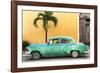 Cuba Fuerte Collection - Beautiful Retro Green Car-Philippe Hugonnard-Framed Photographic Print