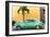 Cuba Fuerte Collection - Beautiful Retro Green Car-Philippe Hugonnard-Framed Photographic Print