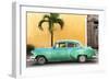 Cuba Fuerte Collection - Beautiful Retro Green Car-Philippe Hugonnard-Framed Photographic Print