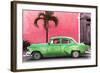 Cuba Fuerte Collection - Beautiful Retro Green Car-Philippe Hugonnard-Framed Photographic Print