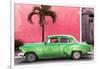 Cuba Fuerte Collection - Beautiful Retro Green Car-Philippe Hugonnard-Framed Photographic Print