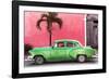 Cuba Fuerte Collection - Beautiful Retro Green Car-Philippe Hugonnard-Framed Photographic Print