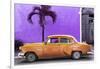 Cuba Fuerte Collection - Beautiful Retro Orange Car-Philippe Hugonnard-Framed Photographic Print