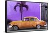 Cuba Fuerte Collection - Beautiful Retro Orange Car-Philippe Hugonnard-Framed Stretched Canvas