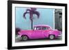 Cuba Fuerte Collection - Beautiful Retro Pink Car-Philippe Hugonnard-Framed Photographic Print