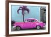 Cuba Fuerte Collection - Beautiful Retro Pink Car-Philippe Hugonnard-Framed Photographic Print