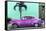 Cuba Fuerte Collection - Beautiful Retro Purple Car-Philippe Hugonnard-Framed Stretched Canvas