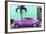 Cuba Fuerte Collection - Beautiful Retro Purple Car-Philippe Hugonnard-Framed Photographic Print