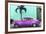 Cuba Fuerte Collection - Beautiful Retro Purple Car-Philippe Hugonnard-Framed Photographic Print