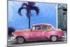 Cuba Fuerte Collection - Beautiful Retro Red Car-Philippe Hugonnard-Mounted Photographic Print