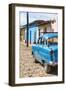 Cuba Fuerte Collection - Blue Car in Trinidad III-Philippe Hugonnard-Framed Photographic Print