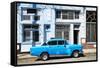 Cuba Fuerte Collection - Blue Car-Philippe Hugonnard-Framed Stretched Canvas