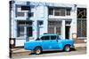 Cuba Fuerte Collection - Blue Car-Philippe Hugonnard-Stretched Canvas