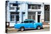 Cuba Fuerte Collection - Blue Car-Philippe Hugonnard-Stretched Canvas