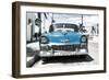 Cuba Fuerte Collection - Blue Chevy-Philippe Hugonnard-Framed Photographic Print