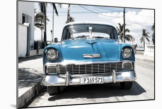 Cuba Fuerte Collection - Blue Chevy-Philippe Hugonnard-Mounted Photographic Print