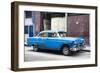 Cuba Fuerte Collection - Blue Chevy-Philippe Hugonnard-Framed Photographic Print