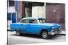 Cuba Fuerte Collection - Blue Chevy-Philippe Hugonnard-Stretched Canvas