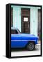 Cuba Fuerte Collection - Blue Classic Car-Philippe Hugonnard-Framed Stretched Canvas