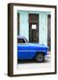 Cuba Fuerte Collection - Blue Classic Car-Philippe Hugonnard-Framed Photographic Print