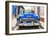 Cuba Fuerte Collection - Blue Cuban Taxi II-Philippe Hugonnard-Framed Photographic Print