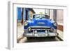 Cuba Fuerte Collection - Blue Cuban Taxi II-Philippe Hugonnard-Framed Premium Photographic Print