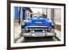 Cuba Fuerte Collection - Blue Cuban Taxi II-Philippe Hugonnard-Framed Photographic Print