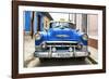 Cuba Fuerte Collection - Blue Cuban Taxi II-Philippe Hugonnard-Framed Photographic Print