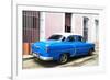 Cuba Fuerte Collection - Blue Cuban Taxi-Philippe Hugonnard-Framed Photographic Print