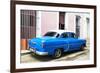 Cuba Fuerte Collection - Blue Cuban Taxi-Philippe Hugonnard-Framed Photographic Print