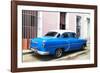 Cuba Fuerte Collection - Blue Cuban Taxi-Philippe Hugonnard-Framed Photographic Print