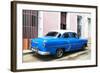 Cuba Fuerte Collection - Blue Cuban Taxi-Philippe Hugonnard-Framed Photographic Print