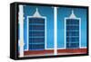 Cuba Fuerte Collection - Blue Facade-Philippe Hugonnard-Framed Stretched Canvas