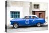 Cuba Fuerte Collection - Blue Pontiac 1953 Original Classic Car-Philippe Hugonnard-Stretched Canvas