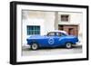 Cuba Fuerte Collection - Blue Pontiac 1953 Original Classic Car-Philippe Hugonnard-Framed Photographic Print