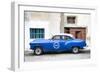 Cuba Fuerte Collection - Blue Pontiac 1953 Original Classic Car-Philippe Hugonnard-Framed Photographic Print