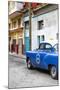 Cuba Fuerte Collection - Blue Taxi Car in Havana-Philippe Hugonnard-Mounted Photographic Print