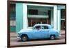 Cuba Fuerte Collection - Blue Taxi Car-Philippe Hugonnard-Framed Photographic Print