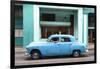 Cuba Fuerte Collection - Blue Taxi Car-Philippe Hugonnard-Framed Photographic Print