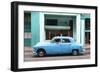 Cuba Fuerte Collection - Blue Taxi Car-Philippe Hugonnard-Framed Photographic Print