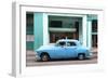 Cuba Fuerte Collection - Blue Taxi Car-Philippe Hugonnard-Framed Photographic Print